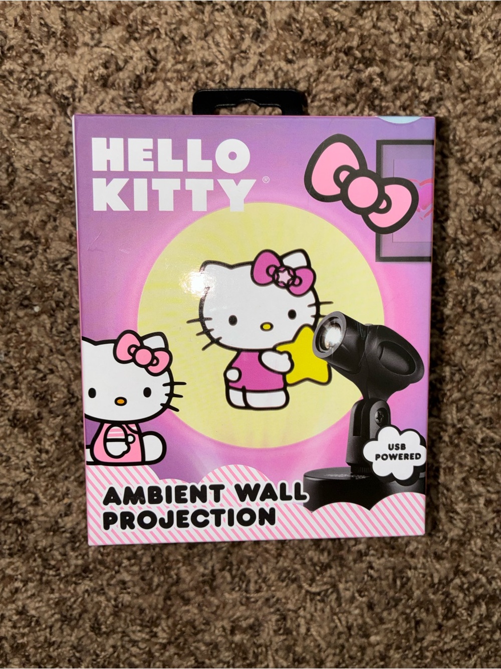 Hello Kitty Pink and Yellow Ambient Wall Projection Light